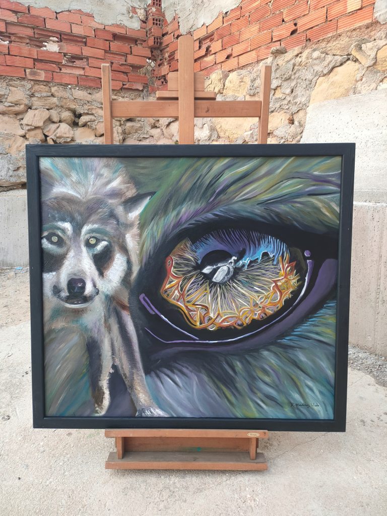 El último Aliento, 2024 pintura ibera lobo