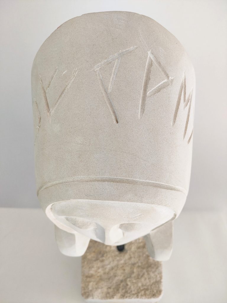 DAMA DE CASTELLAR, 2025 Escultura en piedra, dama de castellar, talla directa, piedra, escultura en piedra, escultura, arte, museo, historia, iberos