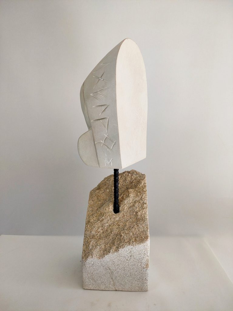 DAMA DE CASTELLAR, 2025 Escultura en piedra, dama de castellar, talla directa, piedra, escultura en piedra, escultura, arte, museo, historia, iberos